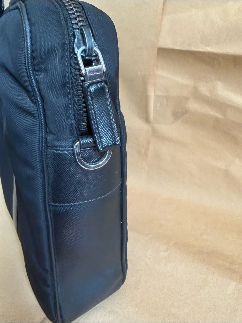 Prada Black Nylon Briefcase